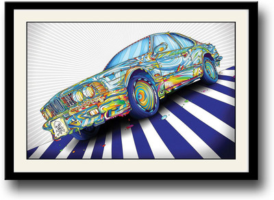 

Colourful Car Fine Art Print(10 inch X 14 inch, Framed)