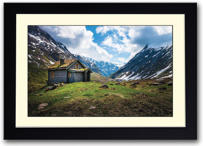 

Beautiful House in the Valley Fine Art Print(14 inch X 20 inch, Framed)