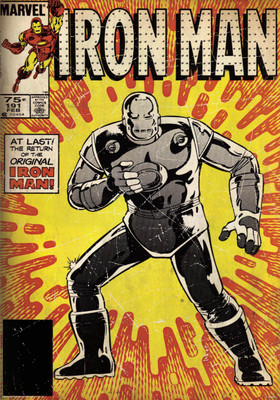 

Iron man returns poster (Officially Licensed) Paper Print(36 inch X 24 inch, Rolled)
