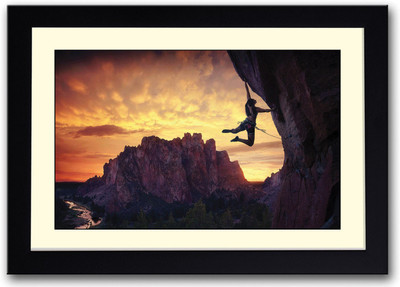 

Rock Climbing Fine Art Print(14 inch X 20 inch, Framed)