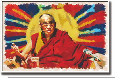 

Posterhouzz Dalai lama artistic Fine Art Print(12 inch X 18 inch, Rolled)