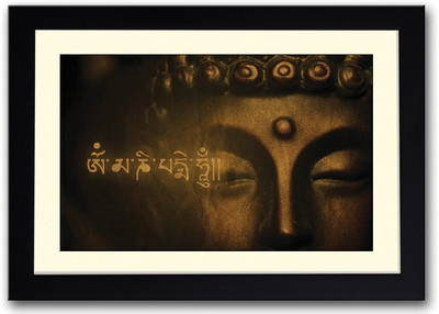 

God Buddha Quote Fine Art Print(14 inch X 20 inch, Framed)
