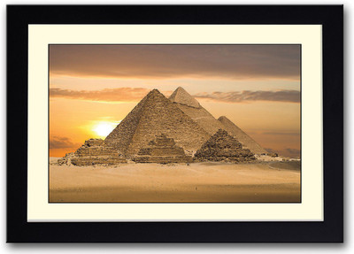 

Pyramids Egypt Fine Art Print(14 inch X 20 inch, Framed)