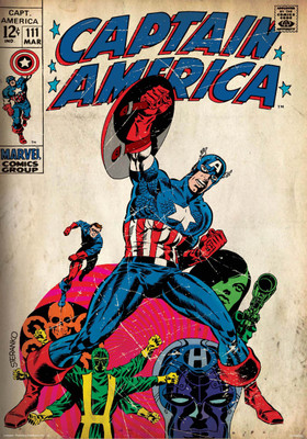 

Avenger - Captain America poster (Officially Licensed) Paper Print(36 inch X 24 inch, Rolled)