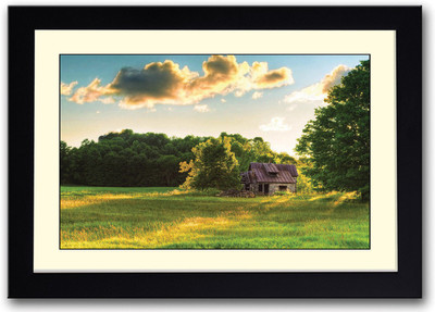 

House in the farm Fine Art Print(14 inch X 20 inch, Framed)
