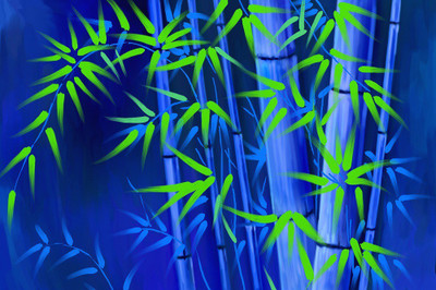 

Feng Shui Bamboo Art Canvas Painting Canvas Art(12 inch X 18 inch, Rolled)