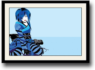 

Artistic girl in blue Fine Art Print(10 inch X 14 inch, Framed)