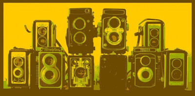 

Posterhouzz Vintage Camera Collage Fine Art Print(18 inch X 12 inch, Rolled)