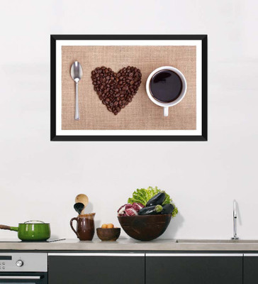 

Tallenge Art For Kitchen - Love Of My Life - Framed Art Print On Photographic Paper(18 inch X 12 inch, Framed)