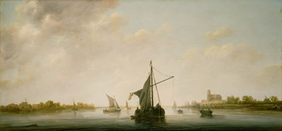 10% OFF on A View Of The Maas At Dordrecht By Aelbert Cuyp Dutch Fine Art Print(7.536666666666667 inch X 17 inch)