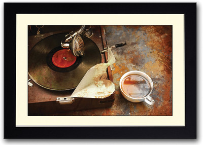 

Vintage Vinyl Record Player Fine Art Print(14 inch X 20 inch, Framed)