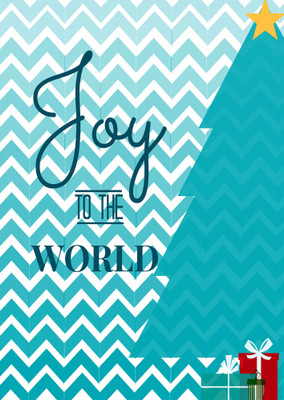 

Tallenge - Christmas Art - Joy To The World 2 - Small Size Unframed Rolled Digital Art Print On Photographic Paper(12 inch X 9 inch, Rolled)