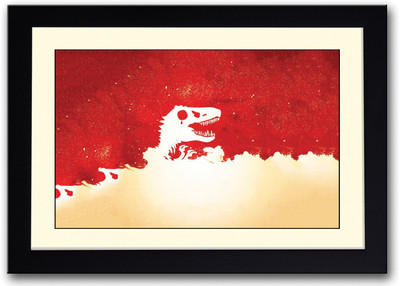 

Red Dinosaur Fine Art Print(14 inch X 20 inch, Framed)