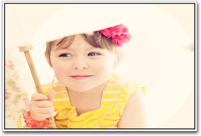 

Cute Baby girl with Umbrella Paper Print(12 inch X 18 inch)