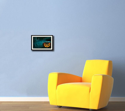 

Halloween Pumpkin Fine Art Print(10 inch X 14 inch, Framed)