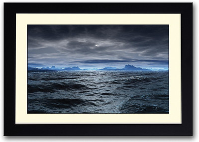 

Blue Ocean Water Fine Art Print(14 inch X 20 inch, Framed)