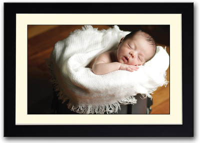 

Baby Sleeping Inside A Box Fine Art Print(14 inch X 20 inch, Framed)