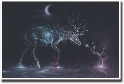 

Reindeer made of water Fine Art Print(12 inch X 18 inch, Rolled)