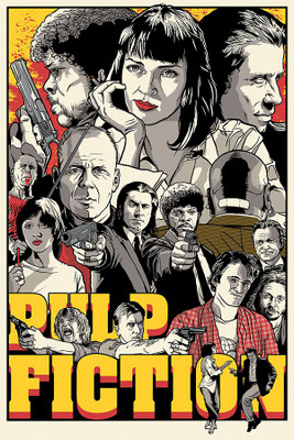 

Posterhouzz Pulp Fiction Fine Art Print(18 inch X 12 inch, Rolled)