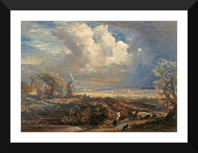 

Tallenge Old Masters Collection - Summer Storm near Pulborough, Sussex by Samuel Palmer - Premium Quality A3 Size Framed Poster Paper Print(17 inch X 12 inch, Framed)