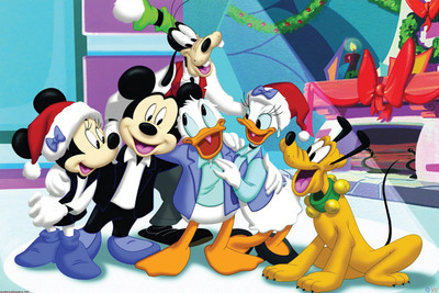 

MICKEY AND ALL CARTOONS 12X18 INCHES Fine Art Print(12 inch X 18 inch)