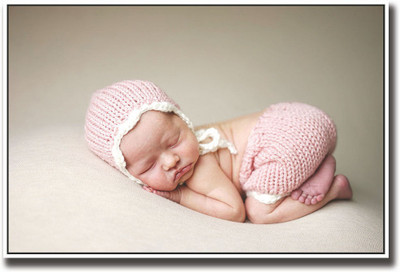 

Cute baby sleeping in pink Fine Art Print(12 inch X 18 inch, Rolled)