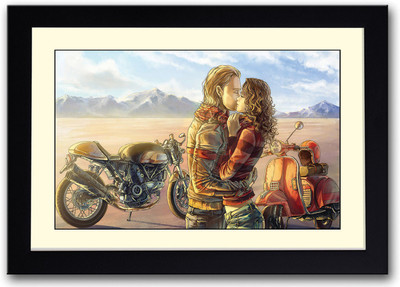 

Boy and girl artistic Fine Art Print(14 inch X 20 inch, Framed)
