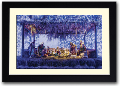 

God Jesus is Born Fine Art Print(14 inch X 20 inch, Framed)