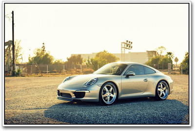

Silver Porche sports car Paper Print(12 inch X 18 inch)