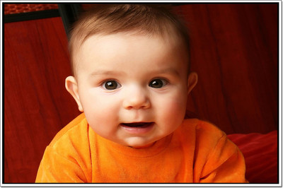 

Posterhouzz Baby in Orange Dress Poster Paper Print(12 inch X 18 inch, Rolled)
