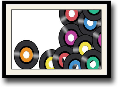 

Vinyl Records Fine Art Print(10 inch X 14 inch, Framed)