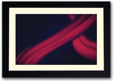 

Red and Blue Abstract Design Fine Art Print(14 inch X 20 inch, Framed)