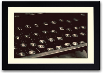 

Vintage Typewriter Keys Fine Art Print(14 inch X 20 inch, Framed)