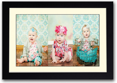 

Collage Of Three Cute Babies Fine Art Print(14 inch X 20 inch, Framed)