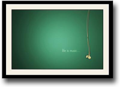 

Life is Music Fine Art Print(10 inch X 14 inch, Framed)