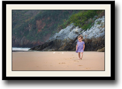 

Cute Baby at beach Fine Art Print(10 inch X 14 inch, Framed)