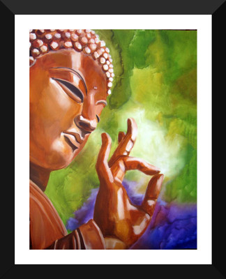 

Tallenge - Buddha Art - Premium Quality A3 Size Framed Poster Paper Print(17 inch X 12 inch, Framed)