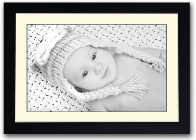 

Baby With Hat Smiling B&W Fine Art Print(14 inch X 20 inch, Framed)