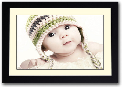 

Cute Baby with hat Fine Art Print(14 inch X 20 inch, Framed)