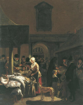 The Museum Outlet - Old Fish Market in Amsterdam. ca.1650 - A3 Poster Paper Print(16.54 inch X 11.69 inch, Rolled) available at flipkart for Rs.399