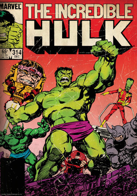 

Incredible Hulk Action poster (Officially Licensed) Paper Print(24 inch X 16 inch, Rolled)