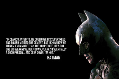 

QUOTE BATMAN 12X18 INCHES Fine Art Print(12 inch X 18 inch)