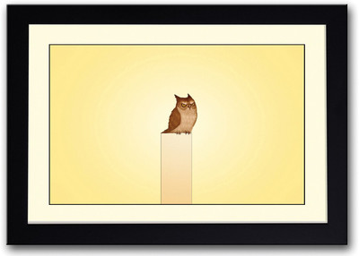 

Brown Owl Artistic Fine Art Print(14 inch X 20 inch, Framed)