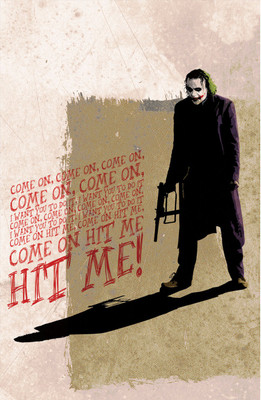 30% OFF on Batman Joker Paper Print(18 inch X 12 inch, Rolled)