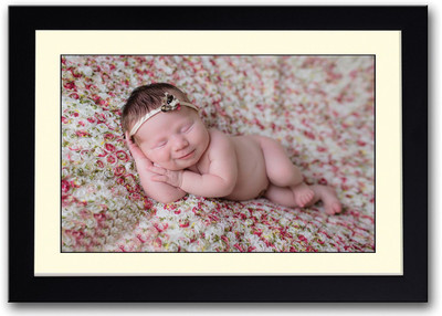 

Smiling Baby Sleeping Fine Art Print(14 inch X 20 inch, Framed)