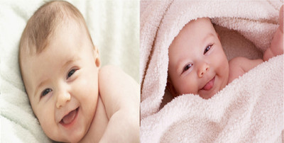 

Cute Baby Poster 2 Pcs Baby Poster Smiling New Born Kid Infant Child love Wall Decor 2 Pcs Combo Photographic Paper(12 inch X 18 inch)