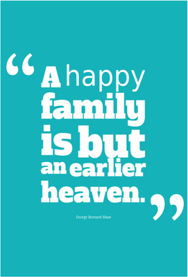 

Happy Family Quote Photographic Paper(19 inch X 13 inch, Rolled)