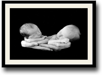 

Two babies in hand Fine Art Print(10 inch X 14 inch, Framed)