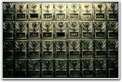 

Vintage Post Office Boxes Paper Print(12 inch X 18 inch)