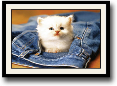 

Cute little Cat Fine Art Print(10 inch X 14 inch, Framed)
